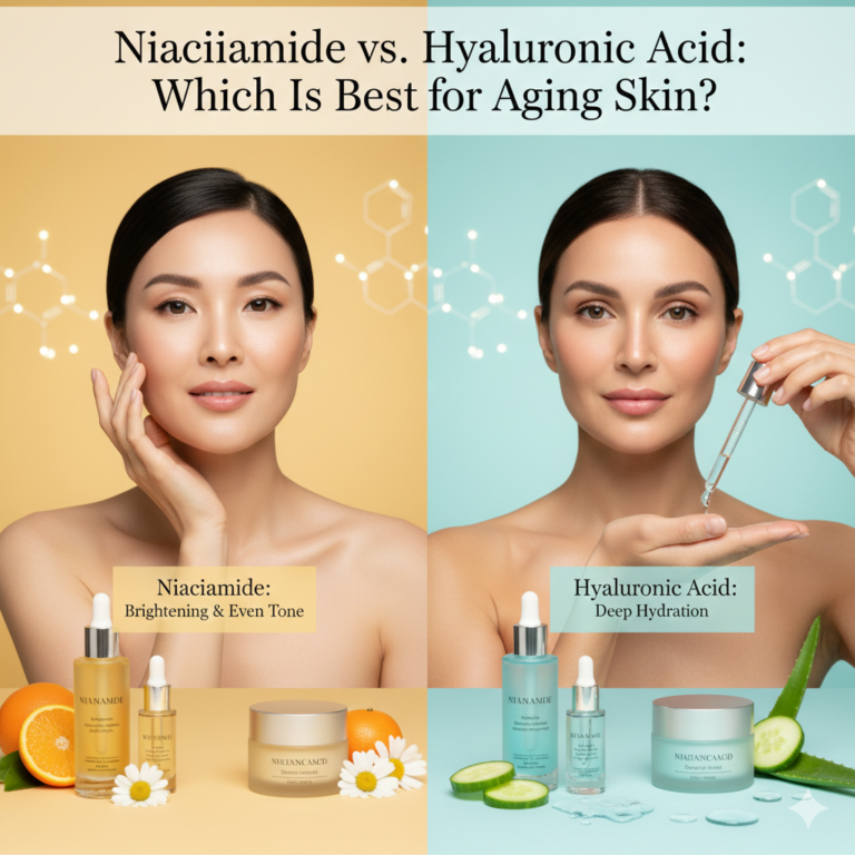 Niacinamide vs. Hyaluronic Acid: Which Is Best for Aging Skin?