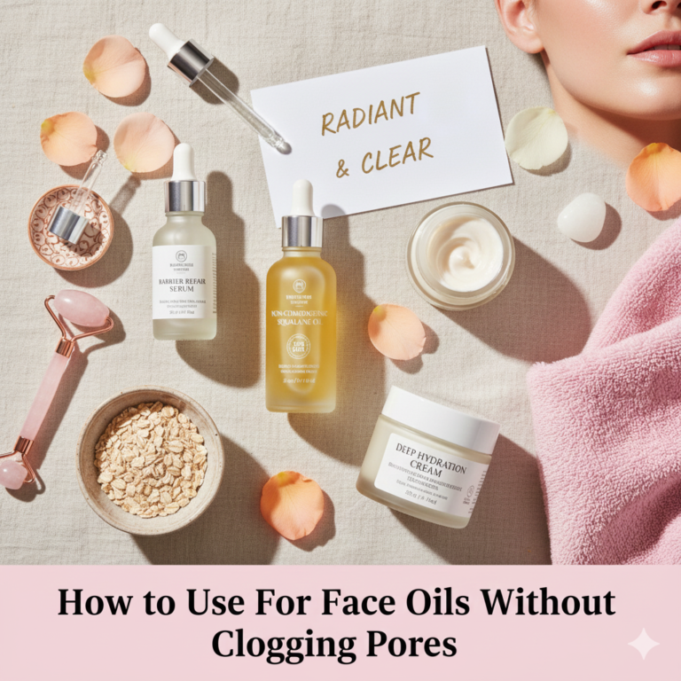How to Use Face Oils Without Clogging Pores